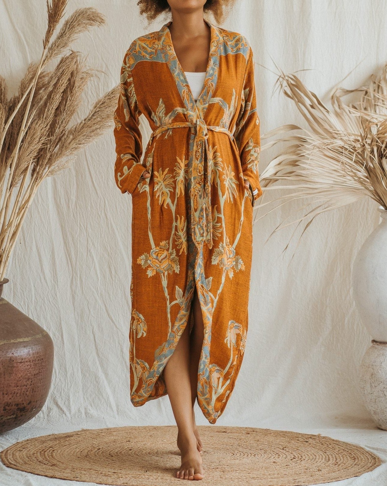 Brahmaki Original Kaftan Minty Earth