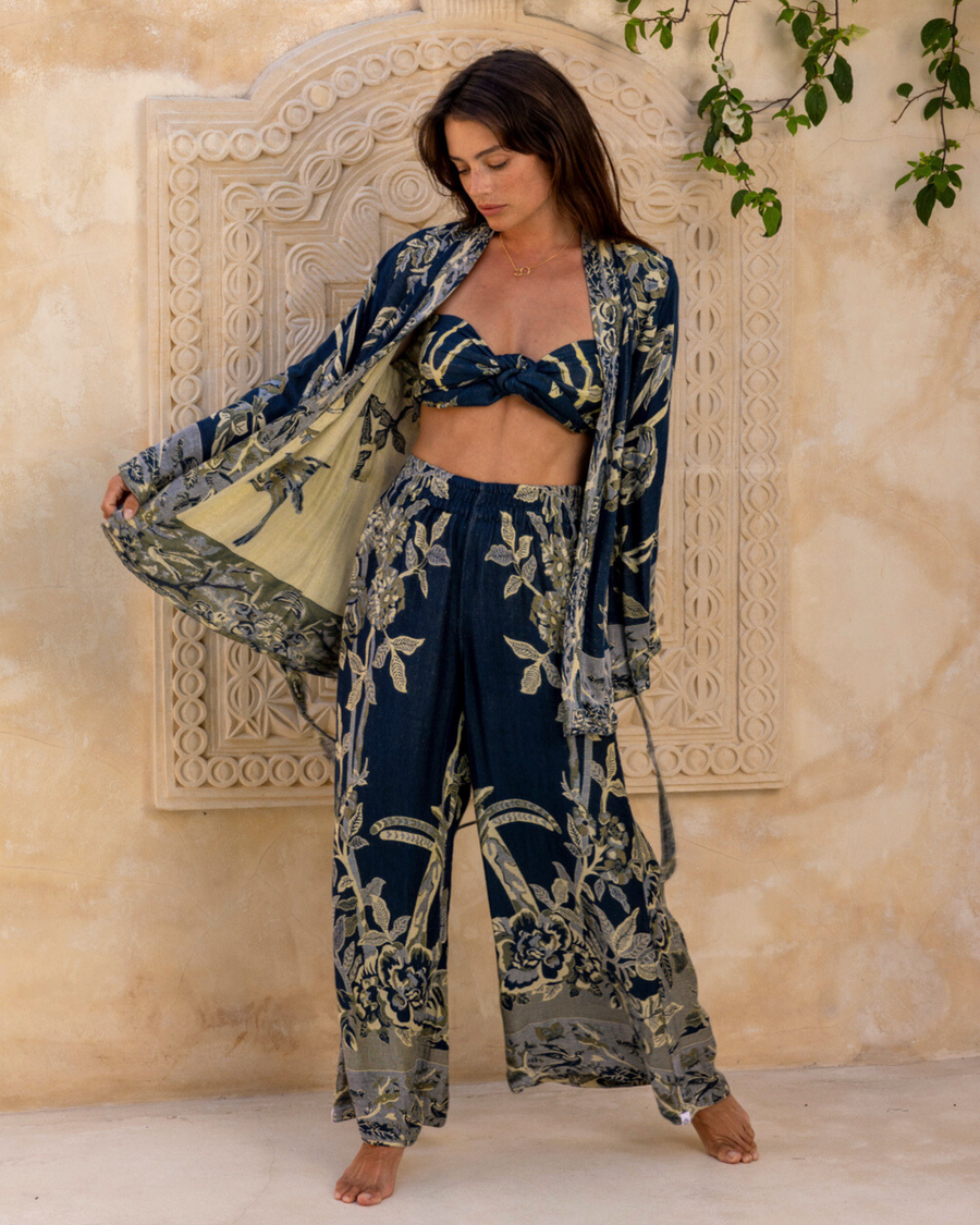 Deep Blue Sea - Short Kimono