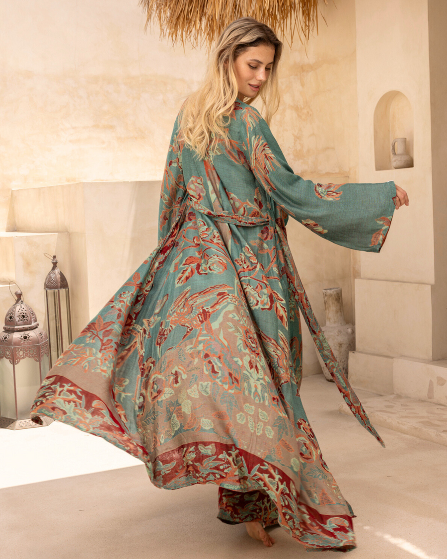 Ocean Coral - Maxi Kaftan