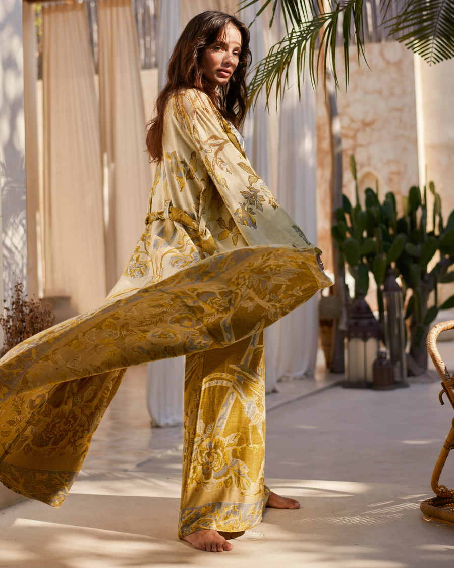 Golden Lotus - Maxi Kaftan