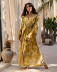 Golden Lotus - Maxi Kaftan