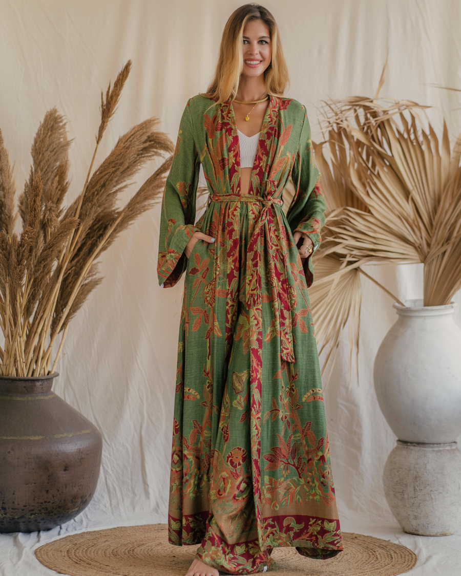 Green Goddess - Maxi Kaftan