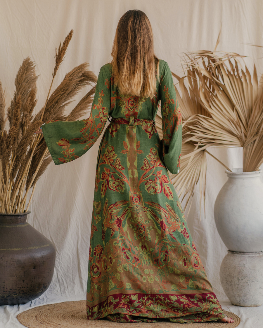 Green Goddess - Maxi Kaftan