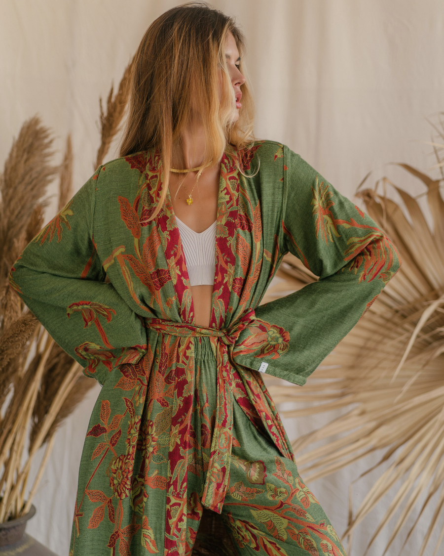 Green Goddess - Maxi Kaftan