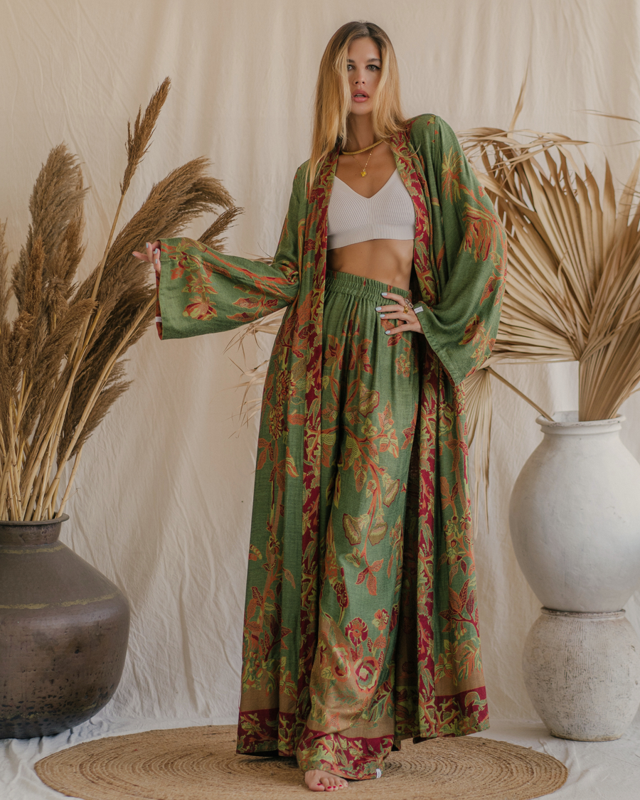 Green Goddess - Maxi Kaftan