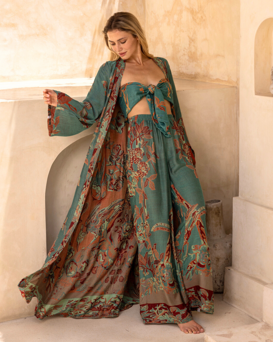 Ocean Coral - Maxi Kaftan