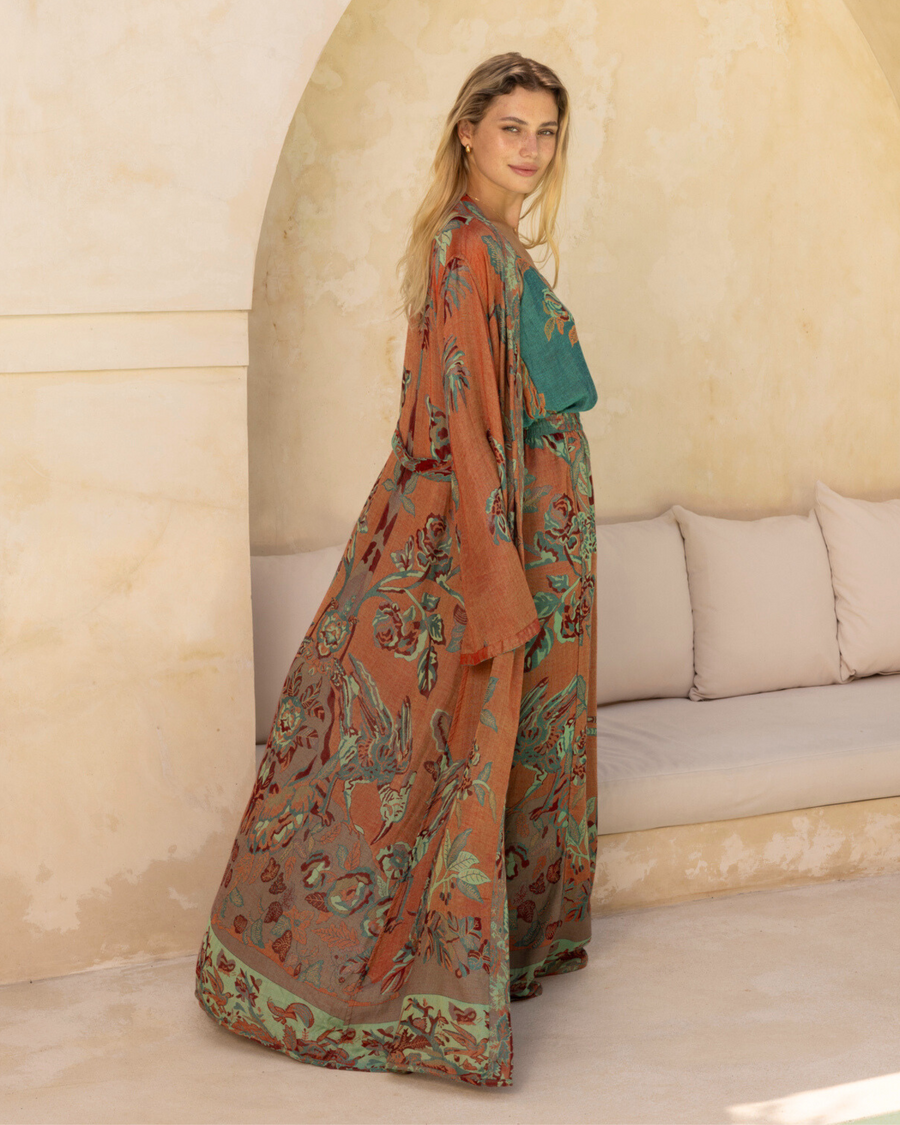 Ocean Coral - Maxi Kaftan