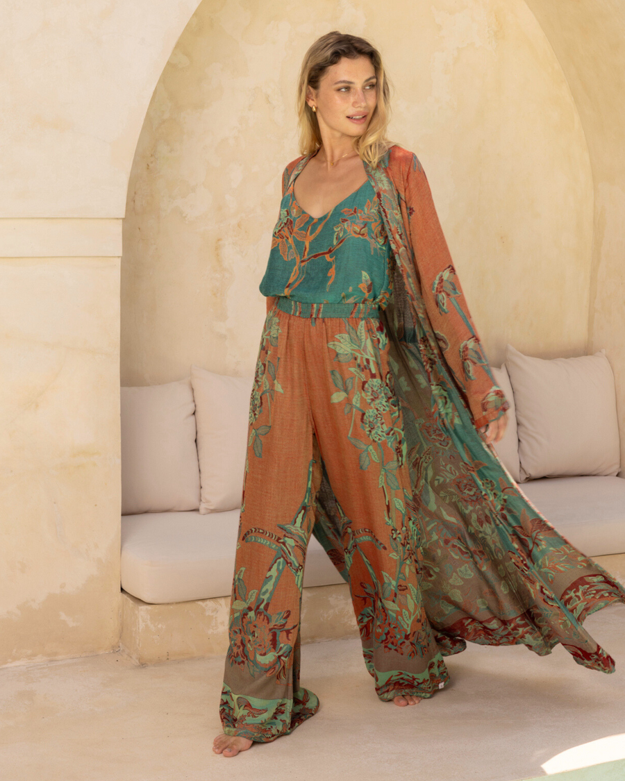 Ocean Coral - Maxi Kaftan