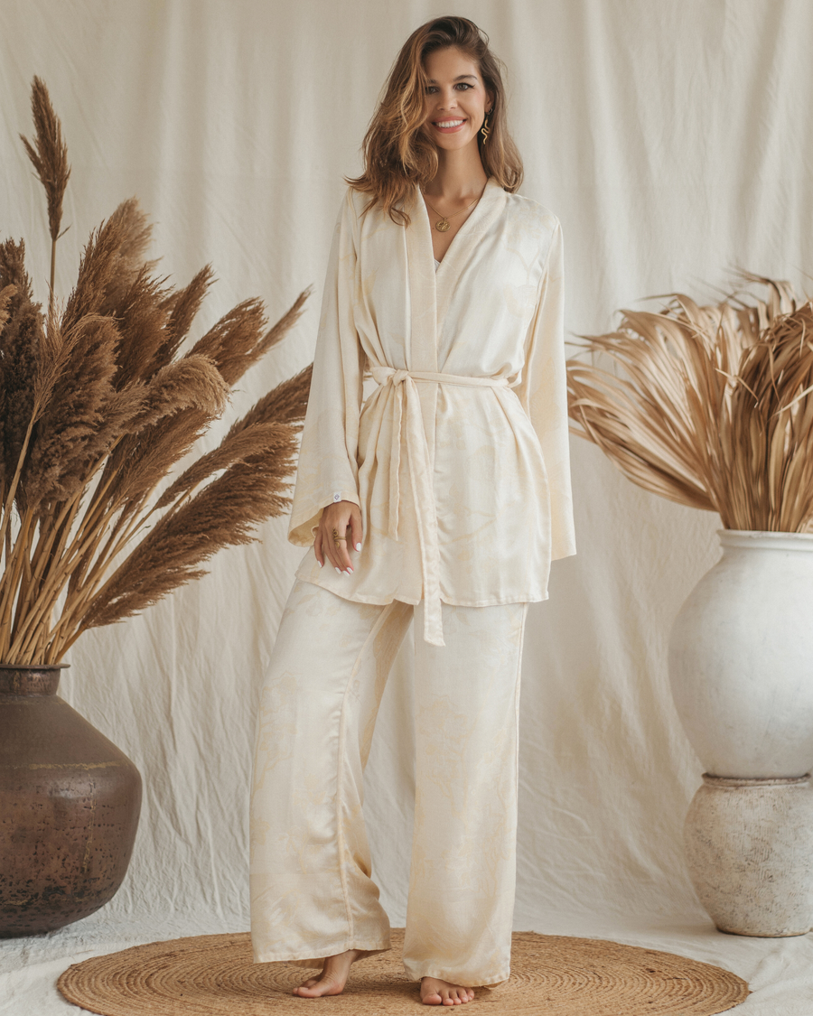 Snowdrop - Eco-Friendly Modal - Short Kimono