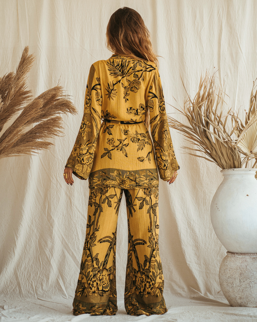 Sunflower Power - Short Kimono