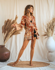 Terra Di Siena - Short Kimono