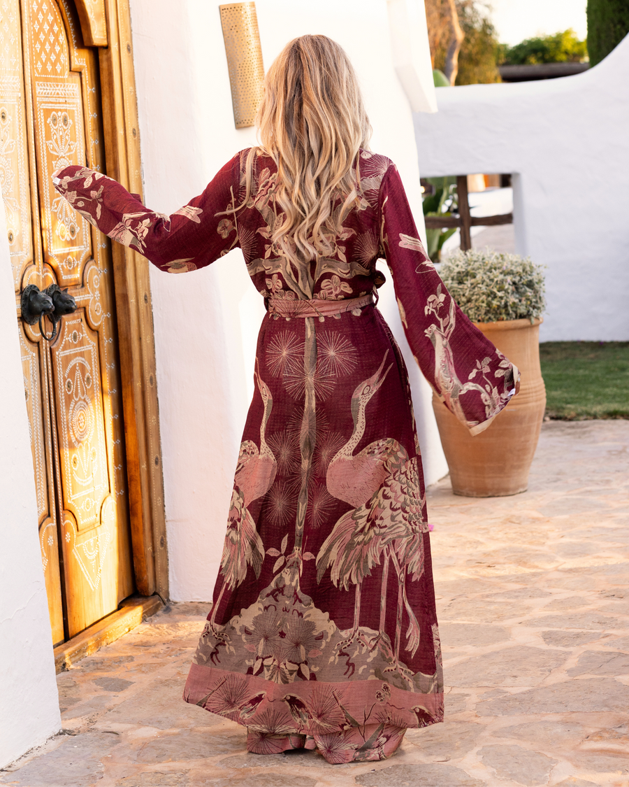 Wineberry Dream - Maxi Kaftan (shipping end of March)