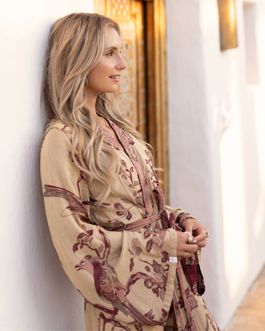 Wineberry Dream - Maxi Kaftan (shipping end of March)