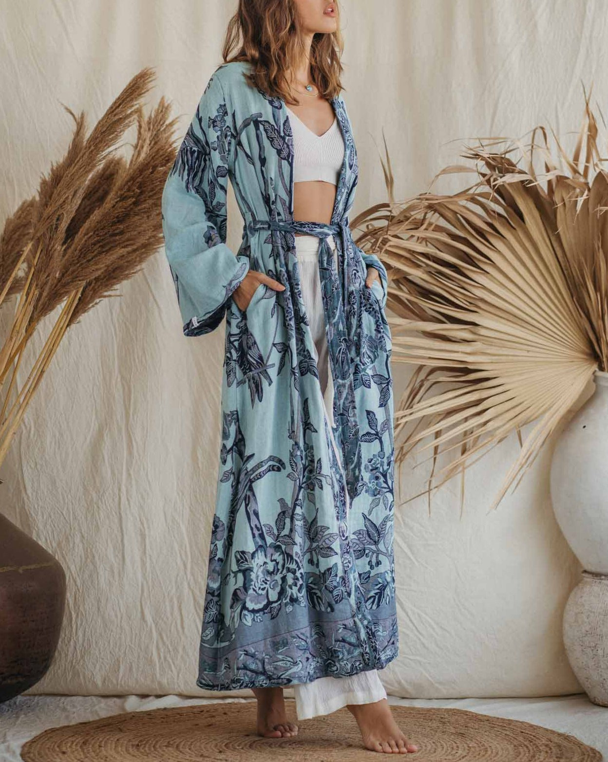 Baby it's Blue - Maxi Kaftan - from Brahmaki.com