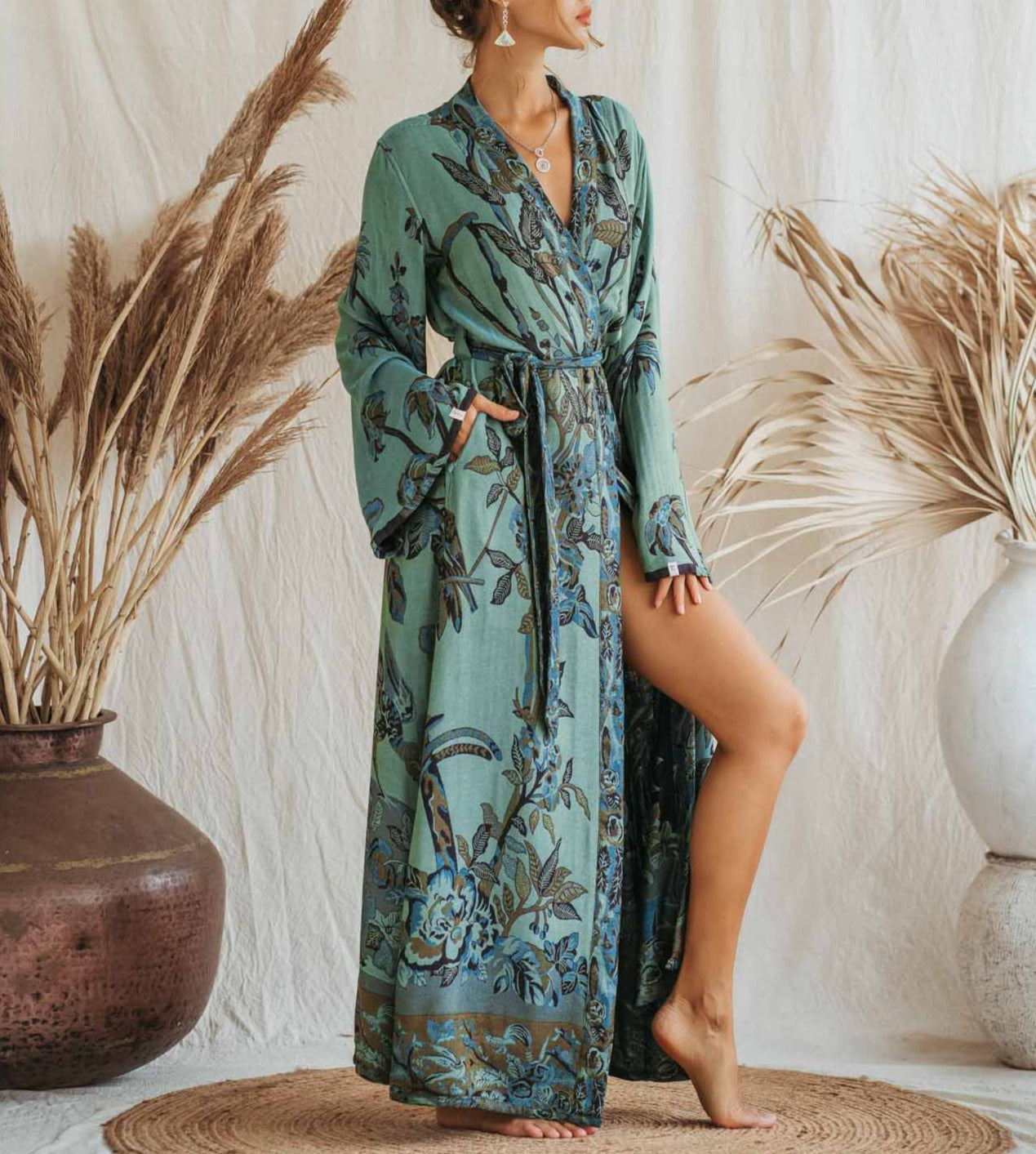 Baby it's Blue - Maxi Kaftan - from Brahmaki.com