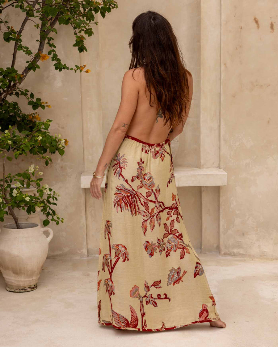 River of Roses - Halter Dress