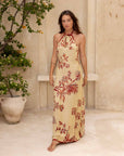 River of Roses - Halter Dress