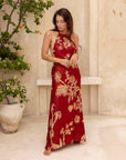 River of Roses - Halter Dress