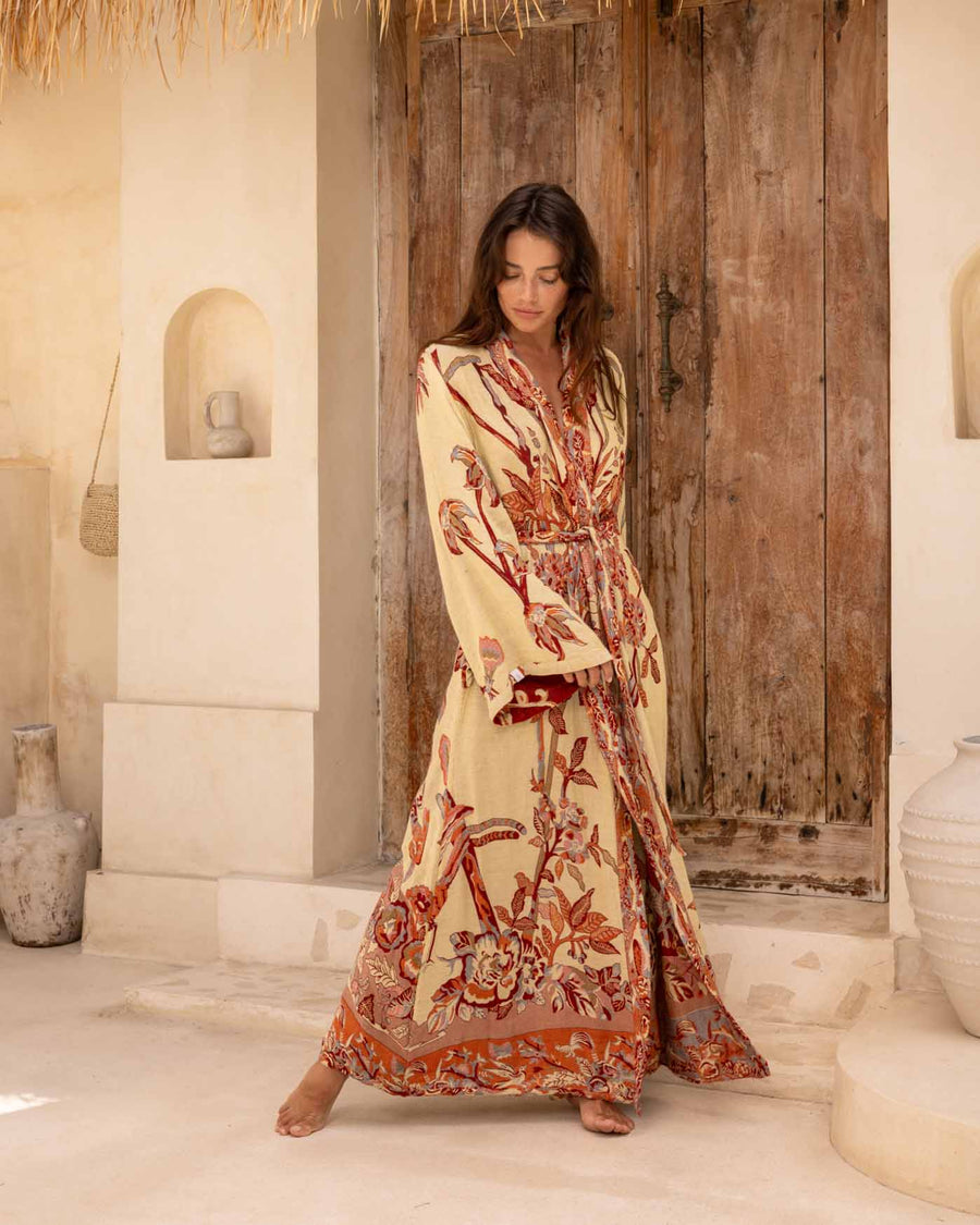 River of Roses - Maxi Kaftan