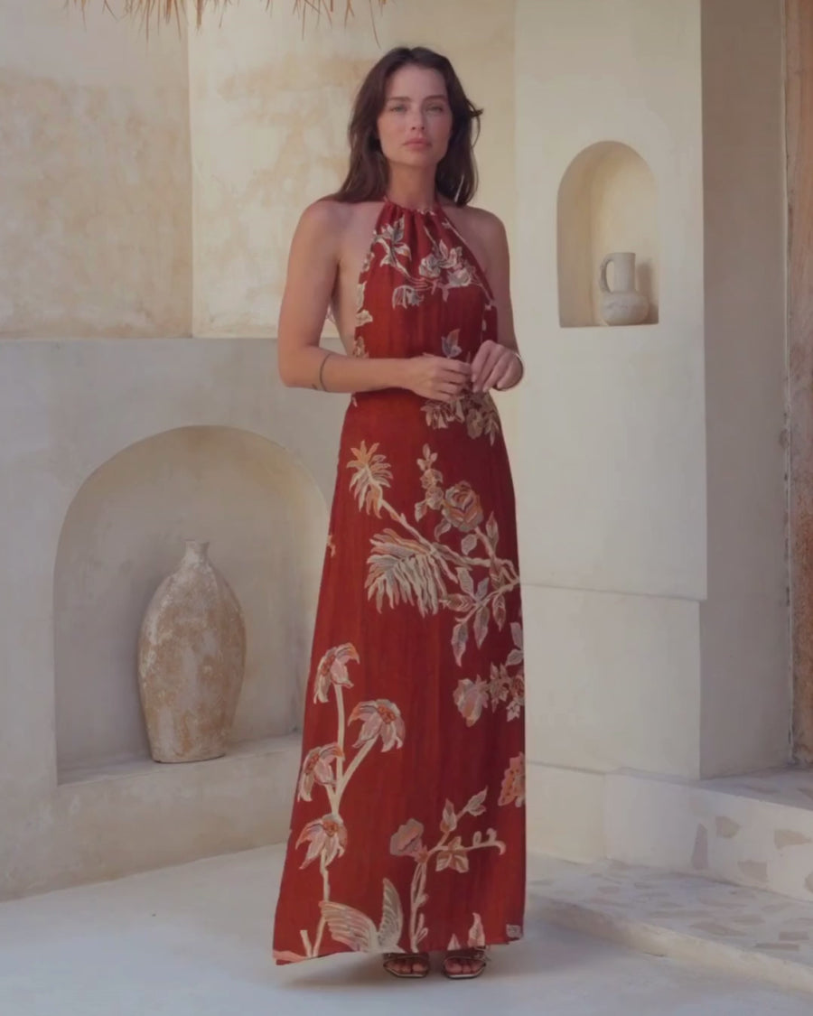 Terra di Siena - Halter Dress